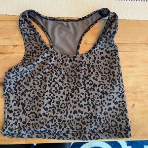 Stretch Racerback Leopard Tank